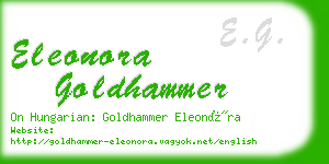 eleonora goldhammer business card